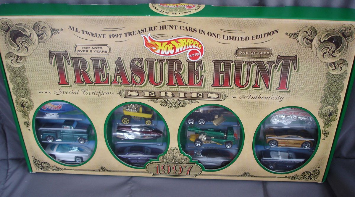 1997 Hot Wheels Boxed Treasure Hunt Set JC Penney