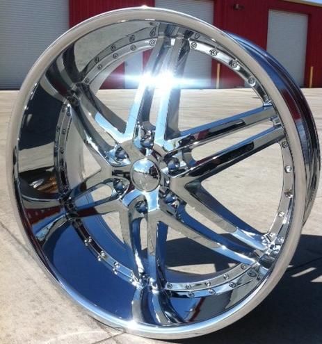 24 inch U2 95 Wheels Rims and Tires 6x139 7 Cadillac Suburban