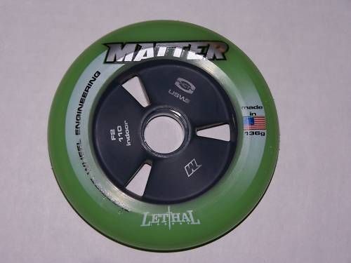 Matter Lethal Wheel Green F2 Indoor Inline 110mm