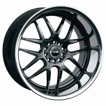 18X9 XXR 526 RIMS 5X114.3/120 WHEELS +25MM CHROMIUM BLACK W/SILVER