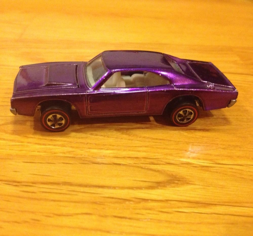 1968 Hot Wheels Redline Custom Charger Purple