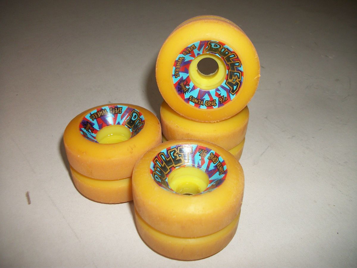 Santa Cruz Coffin Cut Bullet Skateboard Wheels 97a Powell, SMA, Sims