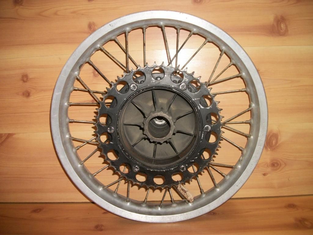 1978 Maico GS440 GS 440 Rear Wheel Rim Akront Hub Brake Drum Sprocket