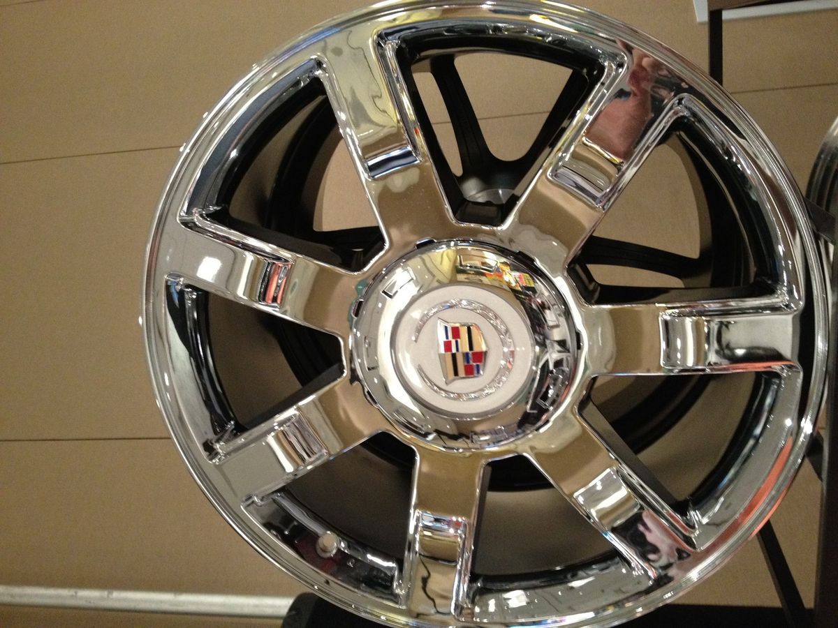 Cadillac Escalade Factory Chrome Wheels 7 spoke Rims, EXT, ESV, 6x5.5