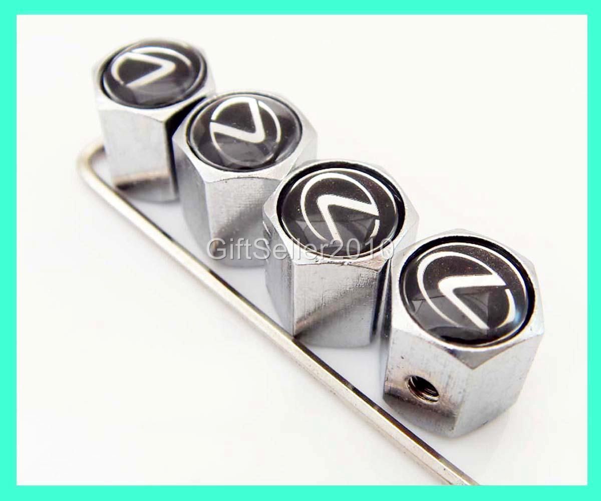 Tire Valve Stem Caps Anti Theft Locking Lexus Free SHIP