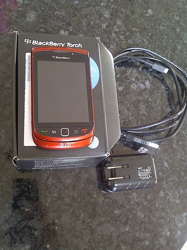 Blackberry Torch 9800 Unlocked Red 4GB GSM at T Rim Smartphone