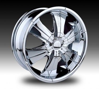 inch Velocity VW166 20x7 5 Chrome Velocity Rims 20 Wheels Set