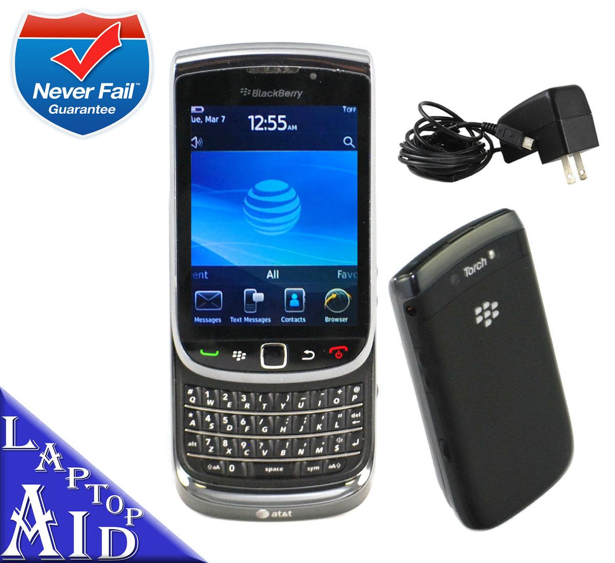 Unlocked Rim Blackberry Torch 4GB 9800 Black at T Great Smartphone