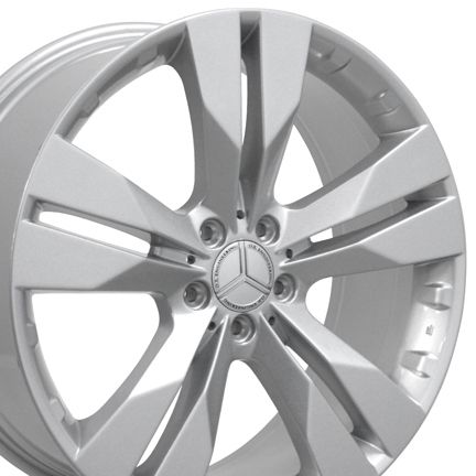 Silver Wheels Set of 4 Rims Fits Mercedes Benz 550 450 350
