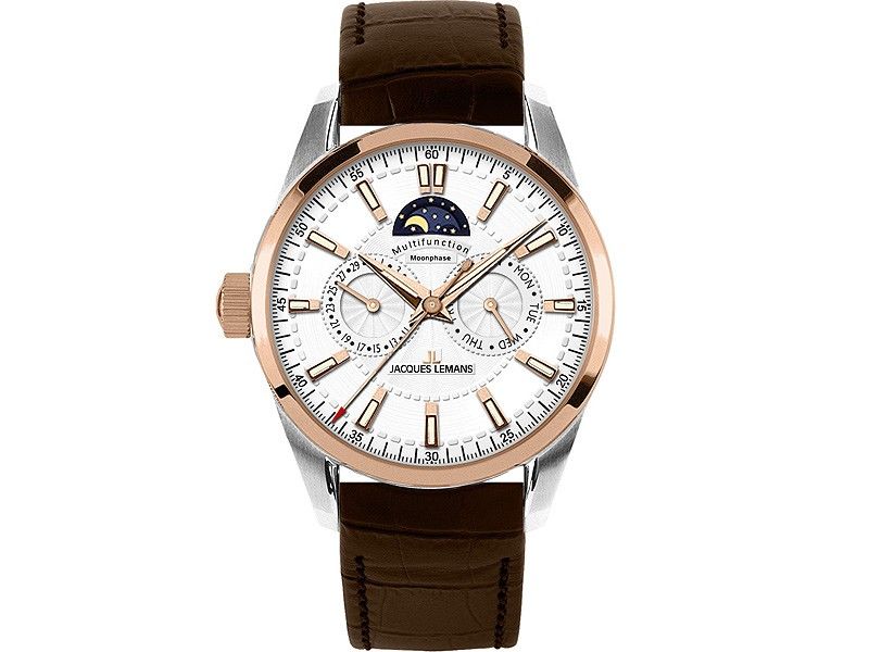 Jacques Lemans Liverpool Moonphase Herrenuhr 1 1596D